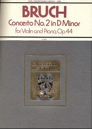 Bruch, Max (Auer): Concerto #2 Op.44 d mi (violin & piano)