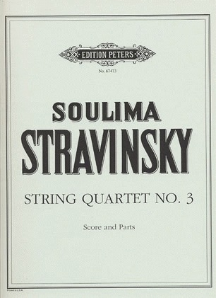 Stravinsky, Soulima: String Quartet No. 3 (score and parts)