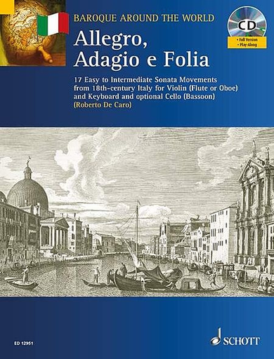 De Caro, Roberto: Allegro, Adagio e Follia (Violin, Piano, Cello continuo, CD)