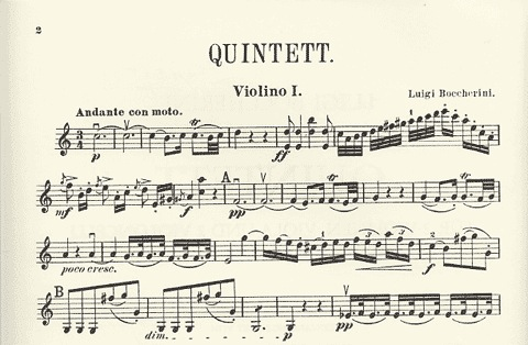 Boccherini, Luigi: String Quintets (2 violins, viola, 2 cellos)