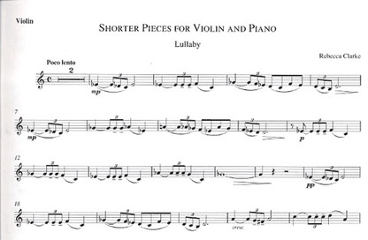 Clarke, R.: Shorter Pieces for Violin and Piano