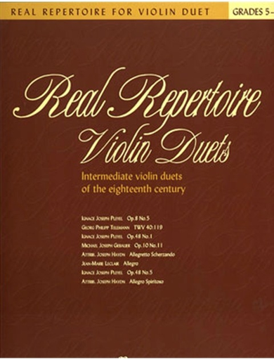 Cohen, M.: Real Repertoire Violin Duets - Intermediate violin duets of the 18th century (two violins)