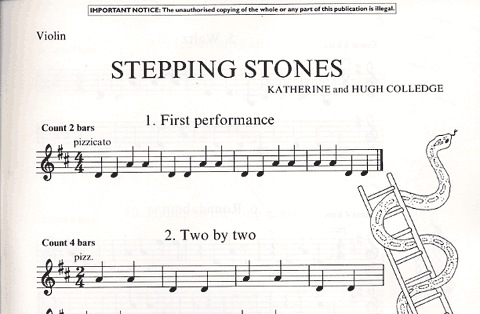 Colledge, K: Stepping Stones: 26 pieces (violin, play-along CD)