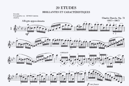 Dancla, C. (Lenkei): 20 Etudes Brillantes et Caracteristiques, Op.73 (violin)