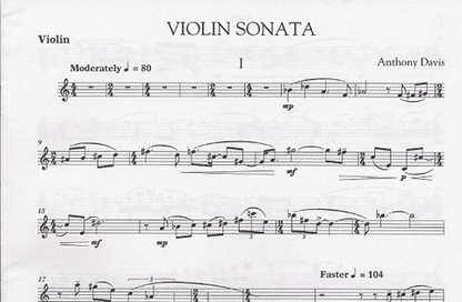 Davis, Anthony: Sonata 1991 (violin & piano)