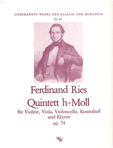 Ries: Quintet in B minor (violin, viola, cello, bass, piano)