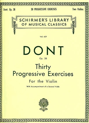 Dont, Jakob: 30 Progressive Exercises for the Violin with 2nd violin accompaniment