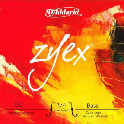 D'Addario ZYEX 3/4 bass E string, medium