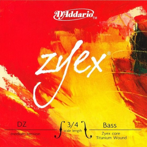 D'Addario ZYEX 3/4 bass E string, medium