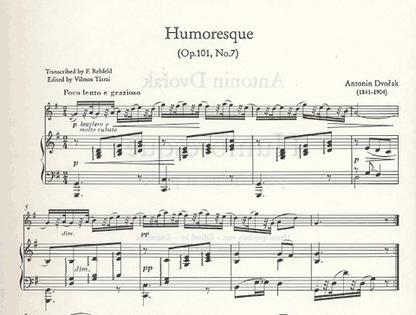 Dvorak, Antonin: Humoresque (violin & piano)