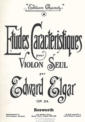 Elgar, E.: Etudes Caracteristiques Op. 24 (violin)