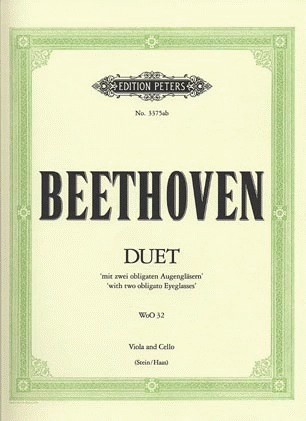 Beethoven, L.V. (Stein/Haas): Duet ''with Two Obligato Eyeglasses'' WoO32 (viola and cello)