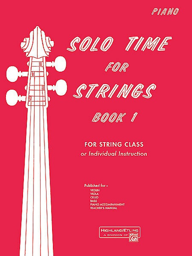 Etling, F.R.: Solo Time for Strings, Bk.1 (piano accompaniment)