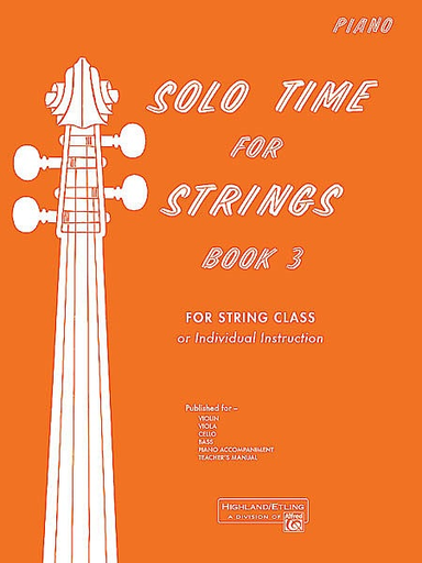 Etling, F.R.: Solo Time for Strings, Bk.3 (piano accompaniment)