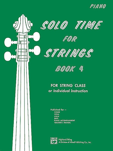 Etling, F.R.: Solo Time for Strings, Bk.4 (piano accompaniment)