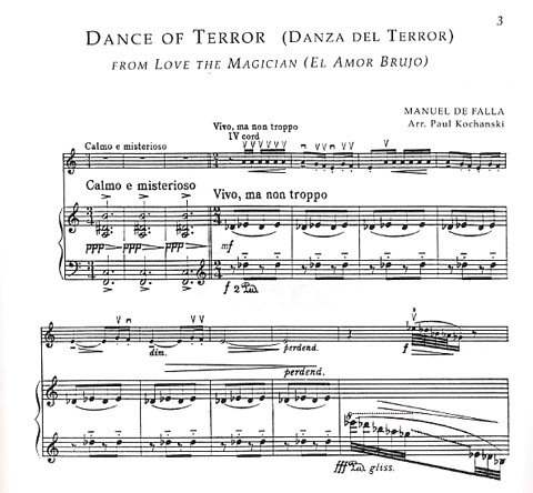 de Falla, Manuel: Music for Violin & Piano from El Amor Brujo (violin & piano)