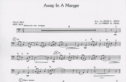 Smith, D.E.: Away in a Manger (Cello & Piano)