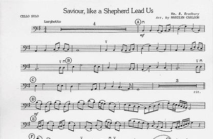 Carlson, Marilyn: Savior Like a Shepherd (Cello & Piano)