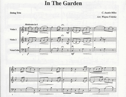 Fritchie, Wayne: In The Garden (2 violins & cello)