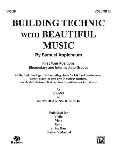 Applebaum: Building Technic with Beautiful Music Vol.4 (cello)