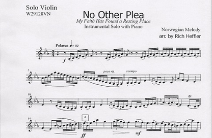 Heffler, R.: No Other Plea (violin & piano)