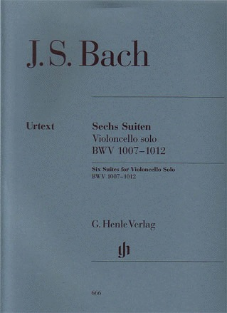 Bach, J.S. (Voss, ed.): 6 Suites, BWV 1007-1012, urtext (cello)