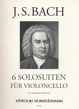 Bach, J.S. (Thomas-Mifune): 6 Suites for Cello (cello)  Edition Kunzelmann