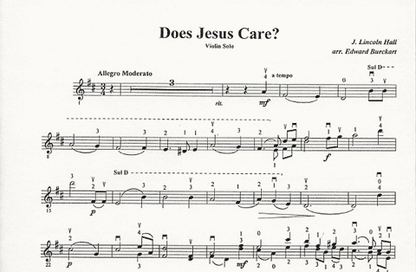 Burckart, E.: Does Jesus Care (violin & piano)