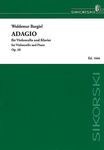 Bargiel, Woldemar: Adagio Op. 38 (cello & piano)