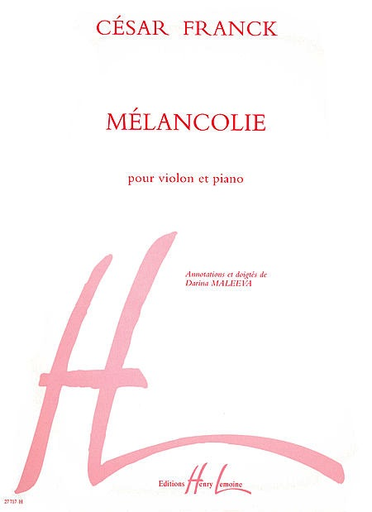 Franck, Cesar: Melancolie (violin & piano)