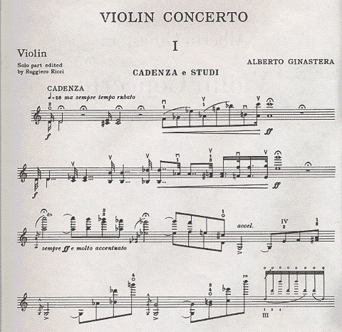Ginastera, A.: Violin Concerto, Op.30 (Violin & Piano)