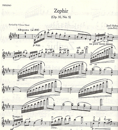 Hubay, Jeno: Zephir, Op.30#5 (violin & piano)
