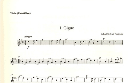 Johnson, David: Thistle & Minuet-Easy Pieces-Scottish Baroque (violin, Piano, Cello)