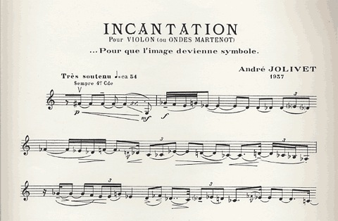 Jolivet, Andre: Incantation (violin)