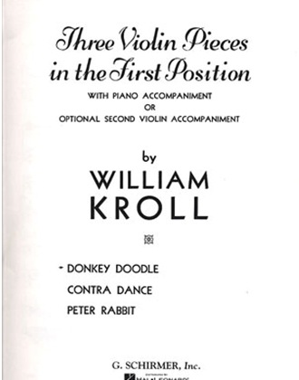 Kroll, William: Donkey Doodle (violin & piano w/ optional 2nd violin part)