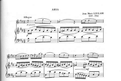 Leclair, J.M.: Seven Pieces (violin & piano)