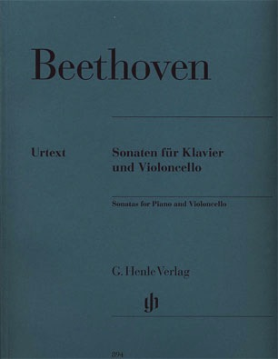 Beethoven (Geringas): Complete Sonatas - URTEXT (cello & piano) Henle Verlag
