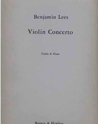 Lees, B.: Violin Concerto (violin & piano)