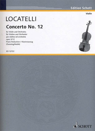 Locatelli, P.A.: Concerto Op.3 #12 in D major (violin & piano)