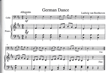 Beethoven, L.van (Duncan): The Student Cellist (Cello & Piano)