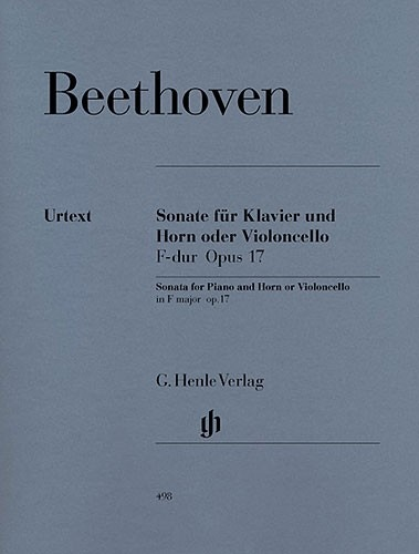 Beethoven, van L. (Raab, ed.): Sonata for Piano & Horn or Cello, Op.17, urtext (cello & piano)