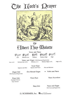 Malotte, Albert Hay: The Lord's Prayer (violin & piano)