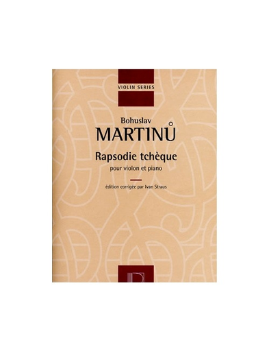 Martinu, Bohuslav: Rapsodie (rhapsody) Tcheque (violin & piano)