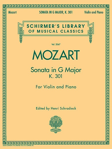 Mozart, W.A.: Sonata in G Major K.301 (violin & piano)