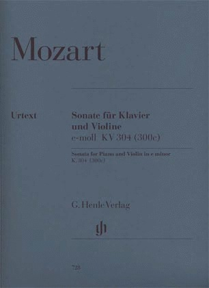 Mozart, W.A. (Seiffert, ed.): Sonata in E minor, KV 304 (300c), urtext (Violin & Piano)