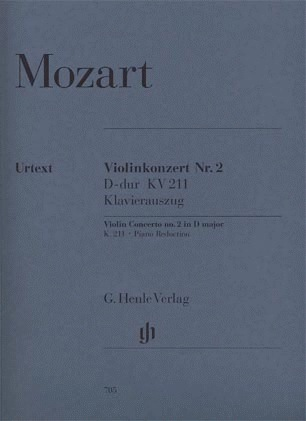 Mozart, W.A. (Seiffert, ed.): Concerto No. 2 in D Major, KV 211, urtext (violin & piano)