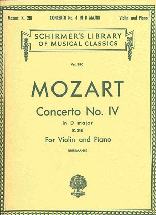 Mozart, W.A. (Hermann): Concerto #4 in D Major K.218 (violin & piano)