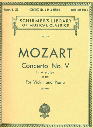 Mozart (Franko): Concerto No.5 in A Major, K.219 (violin & piano)