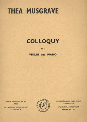 Musgrave, Thea: Colloquy (violin & piano)