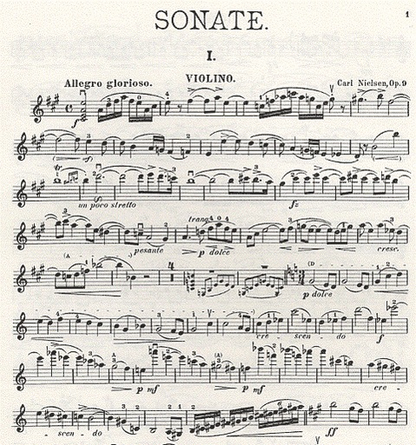Nielsen, Carl: Sonata in A major, Op. 9 (violin & piano)